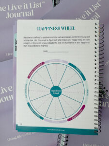 Live it List Journal - Wheel of Happiness