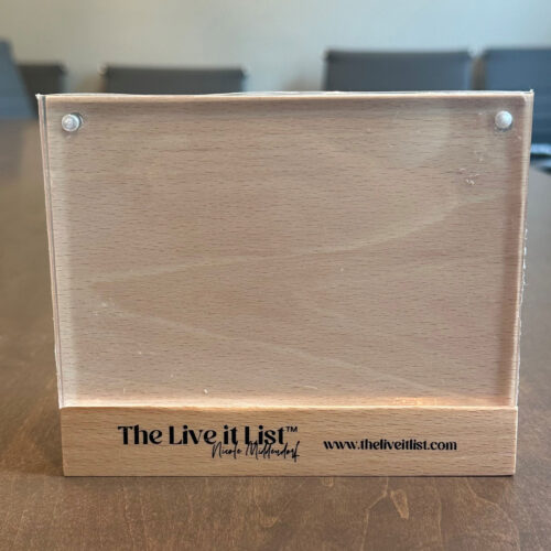 The Live it List Acrylic Photo Frame